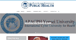 Desktop Screenshot of apacph.org